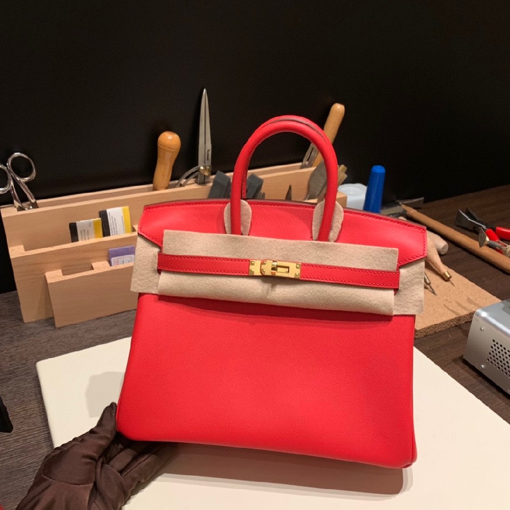 swift皮的心红 25cm birkin 软软糯糯的手感 温柔的心情