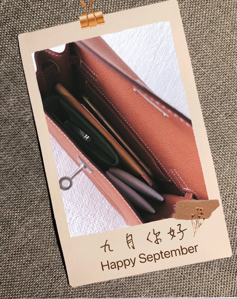里面放👉两台手机🍎11 🍎12➕护照夹➕钱包➕卡包 后还能放一些日常需要的东西哦 Kelly Danse 作为日常出行包包 棒棒哒👍