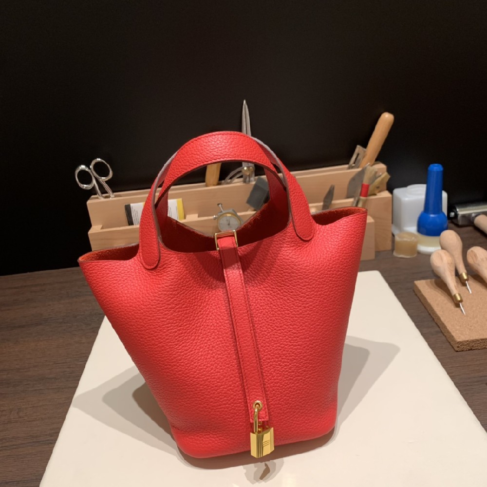 18cm 菜篮 Clemence 心红 金扣