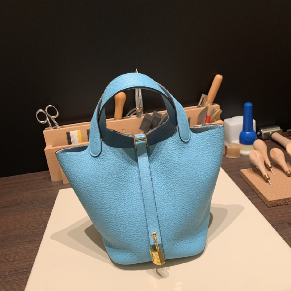 18cm 菜篮 Clemence 北方蓝 金扣