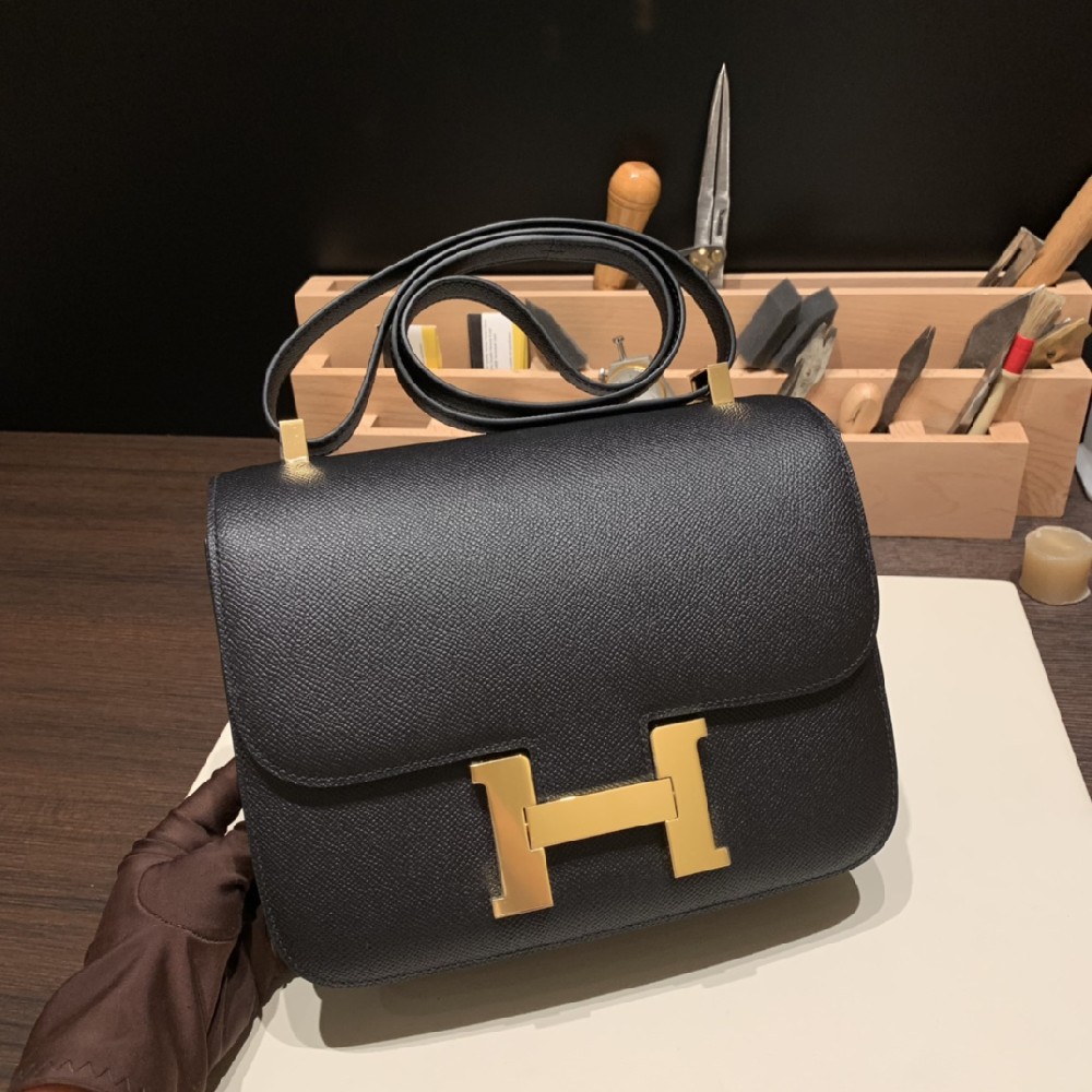 constance 24cm epsom 89黑色 Noir 金扣🖤