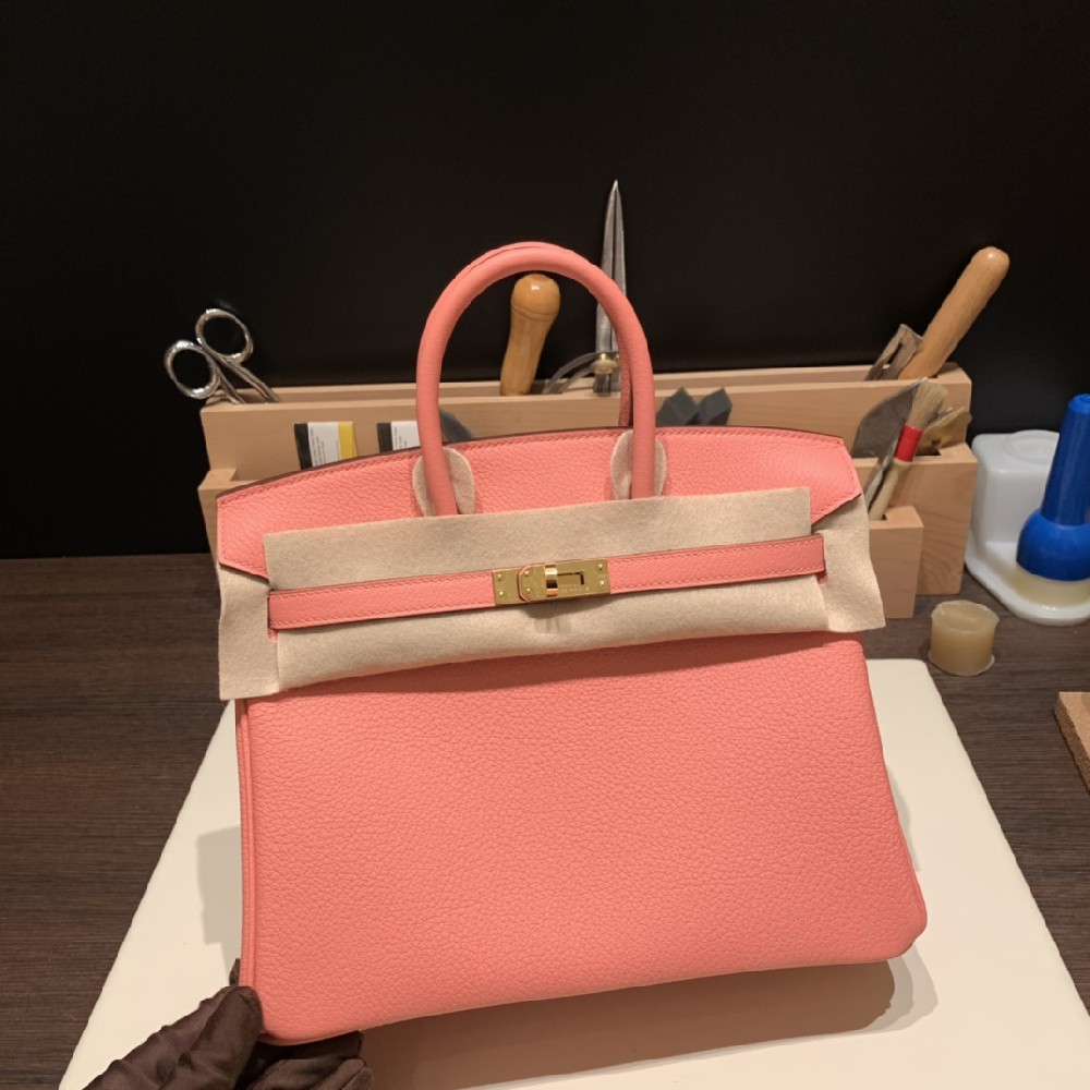 现货❤️25cm birkin togo 夏日粉 金扣