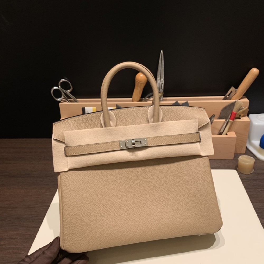 现货❤️25cm birkin togo 米色 银扣