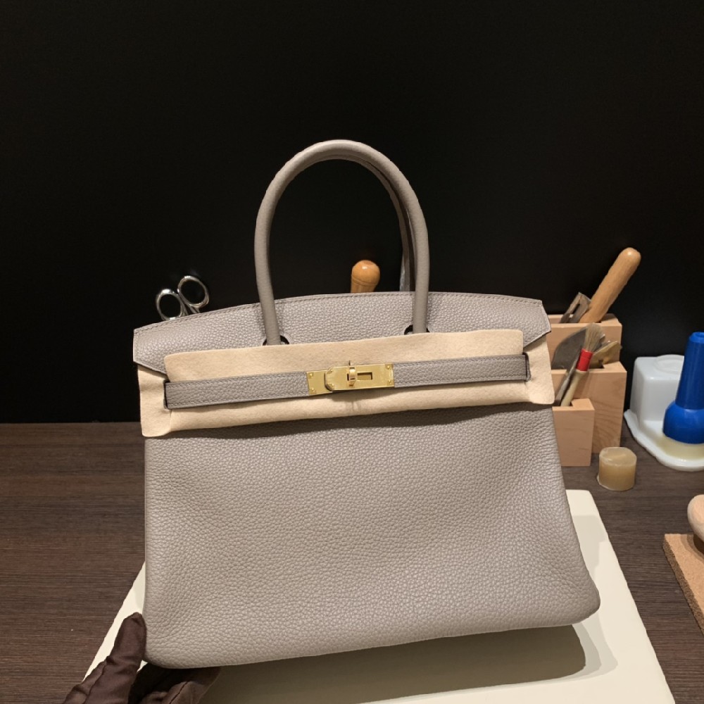 现货❤️30cm birkin togo 沥青灰 金扣