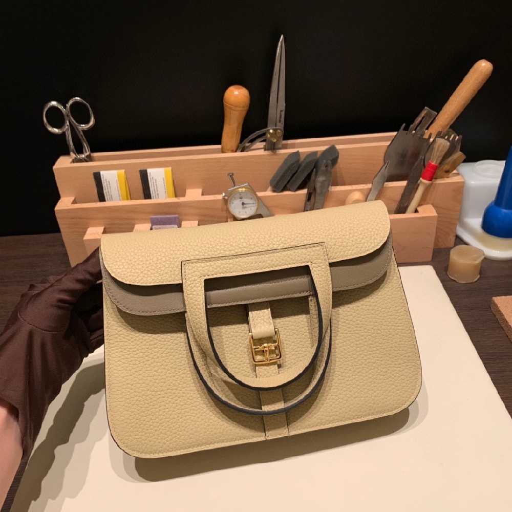 分享客户订单❤️25cm halzan Clemence 风衣灰内拼大象灰 金扣
