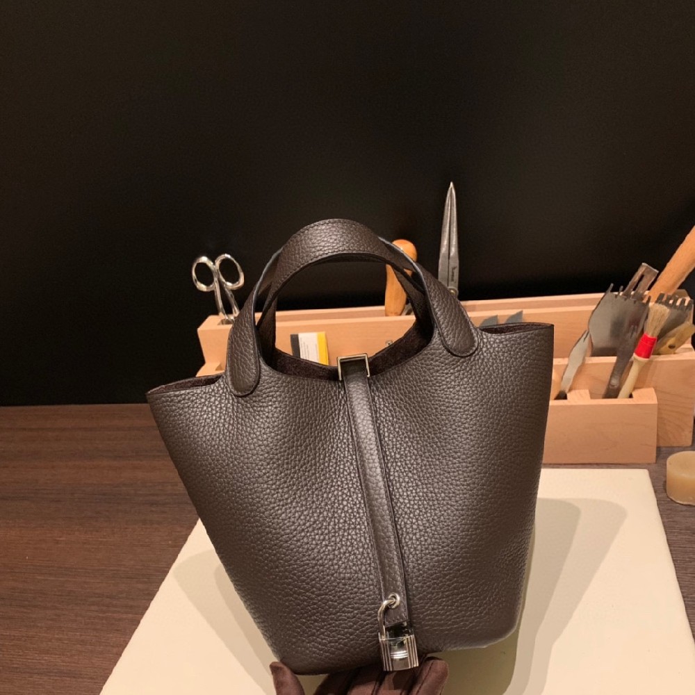 18cm 🧺 Clemence 乌木色 银扣