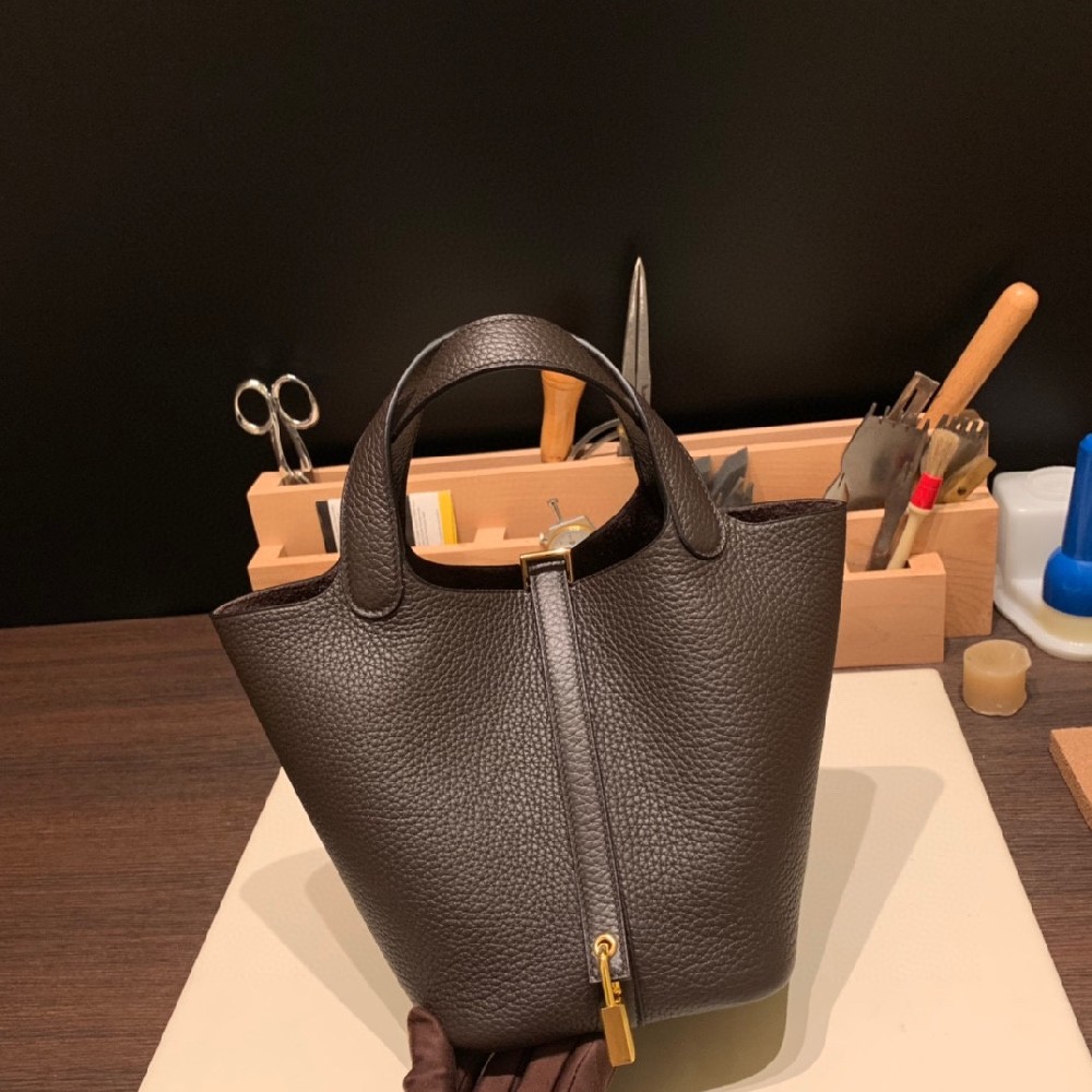 18cm 🧺 Clemence 乌木色 金扣